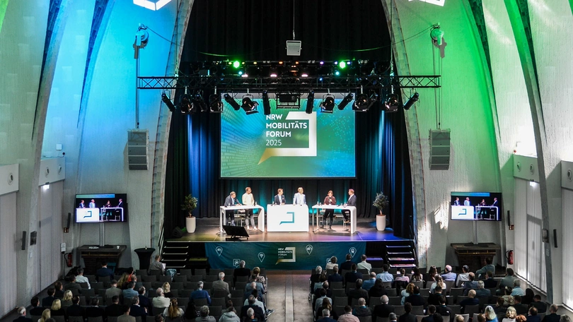 Blick in die Heilig-Kreuz-Kirche in Gelsenkirchen beim NRW-Mobilitätsforum