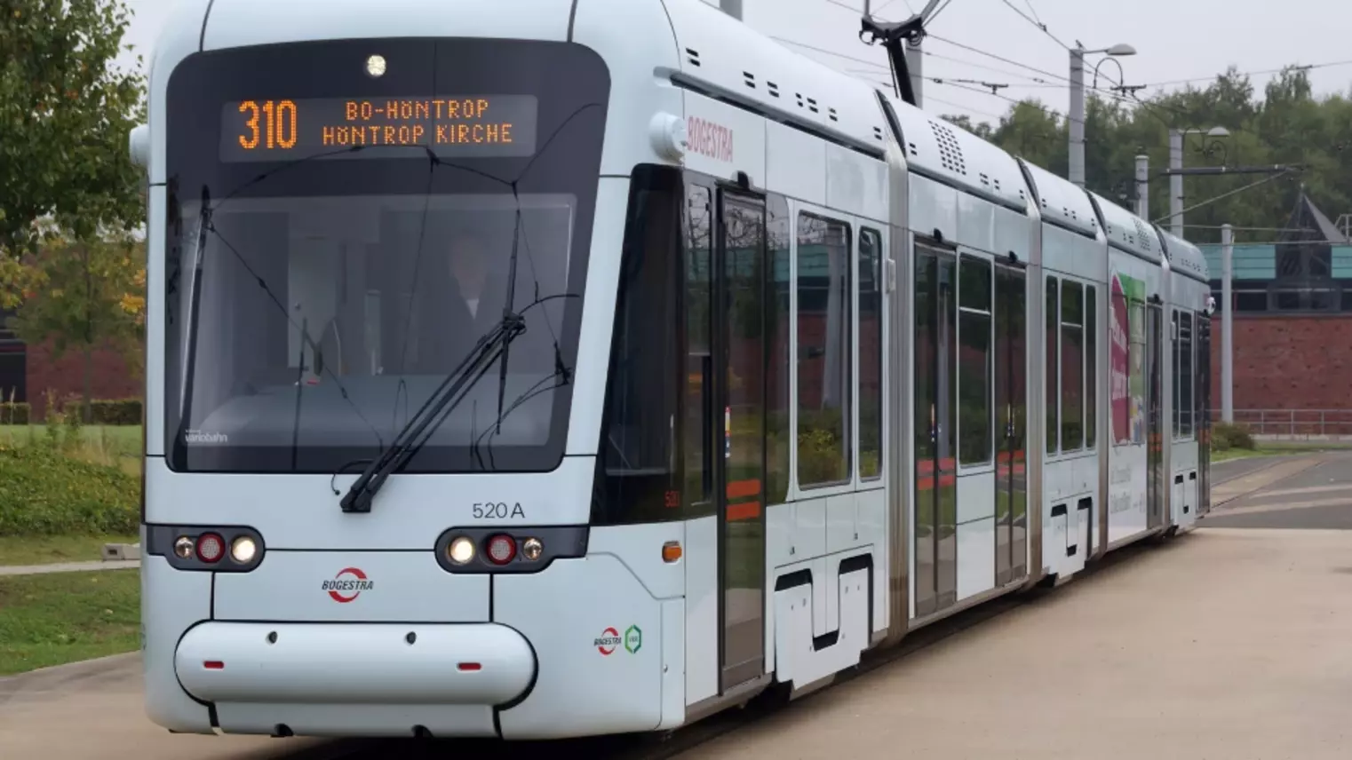 Eine Straßenbahn der Bogestra
