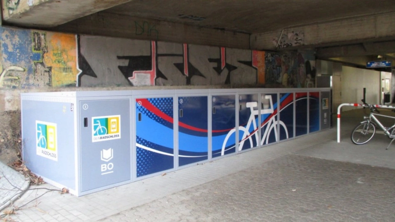 Die DeinRadschloss Anlage in Bochum am Gesundheitscampus