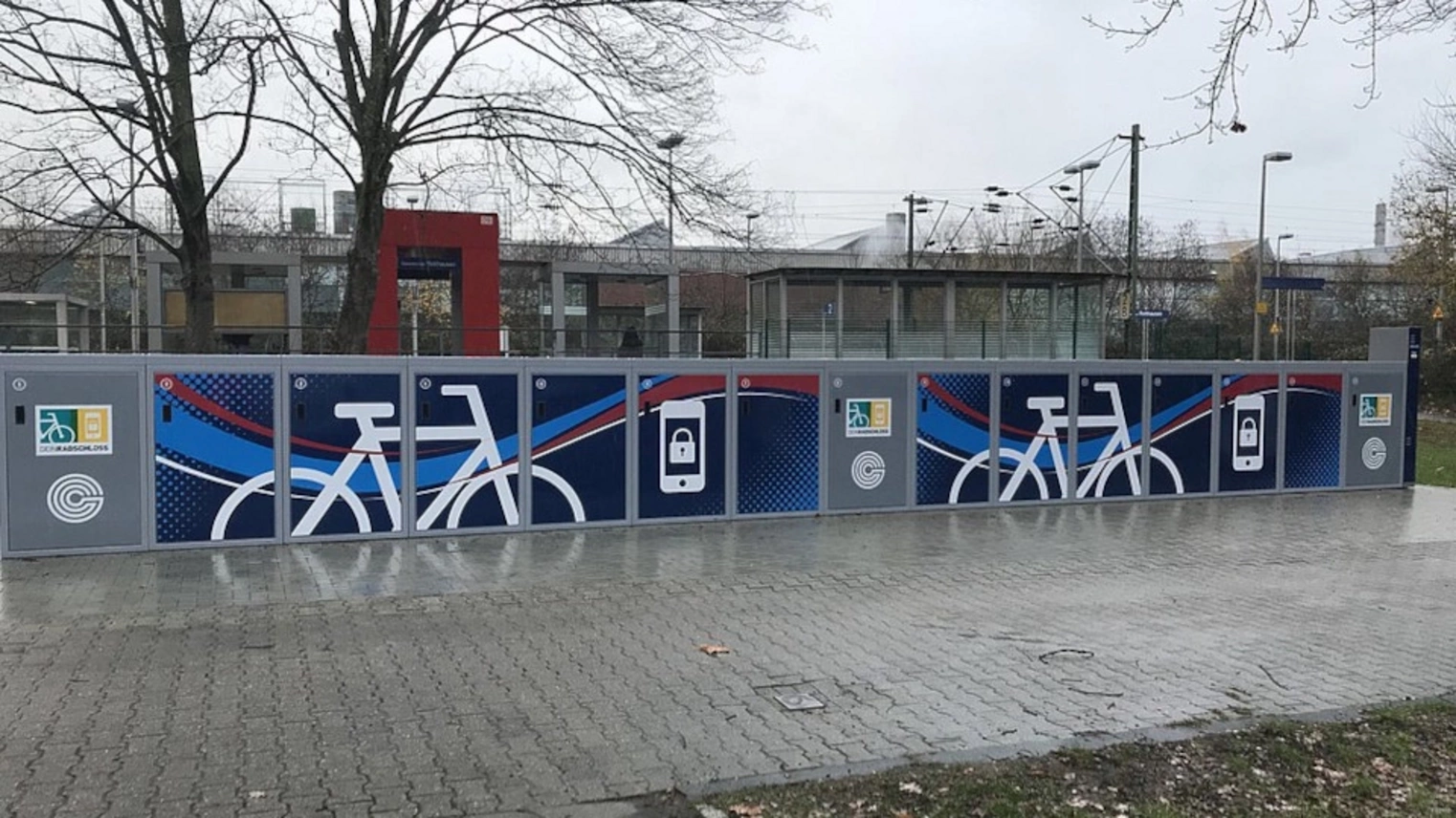 Die DeinRadschloss Anlage am Bahnhof Gelsenkirchen Rotthausen