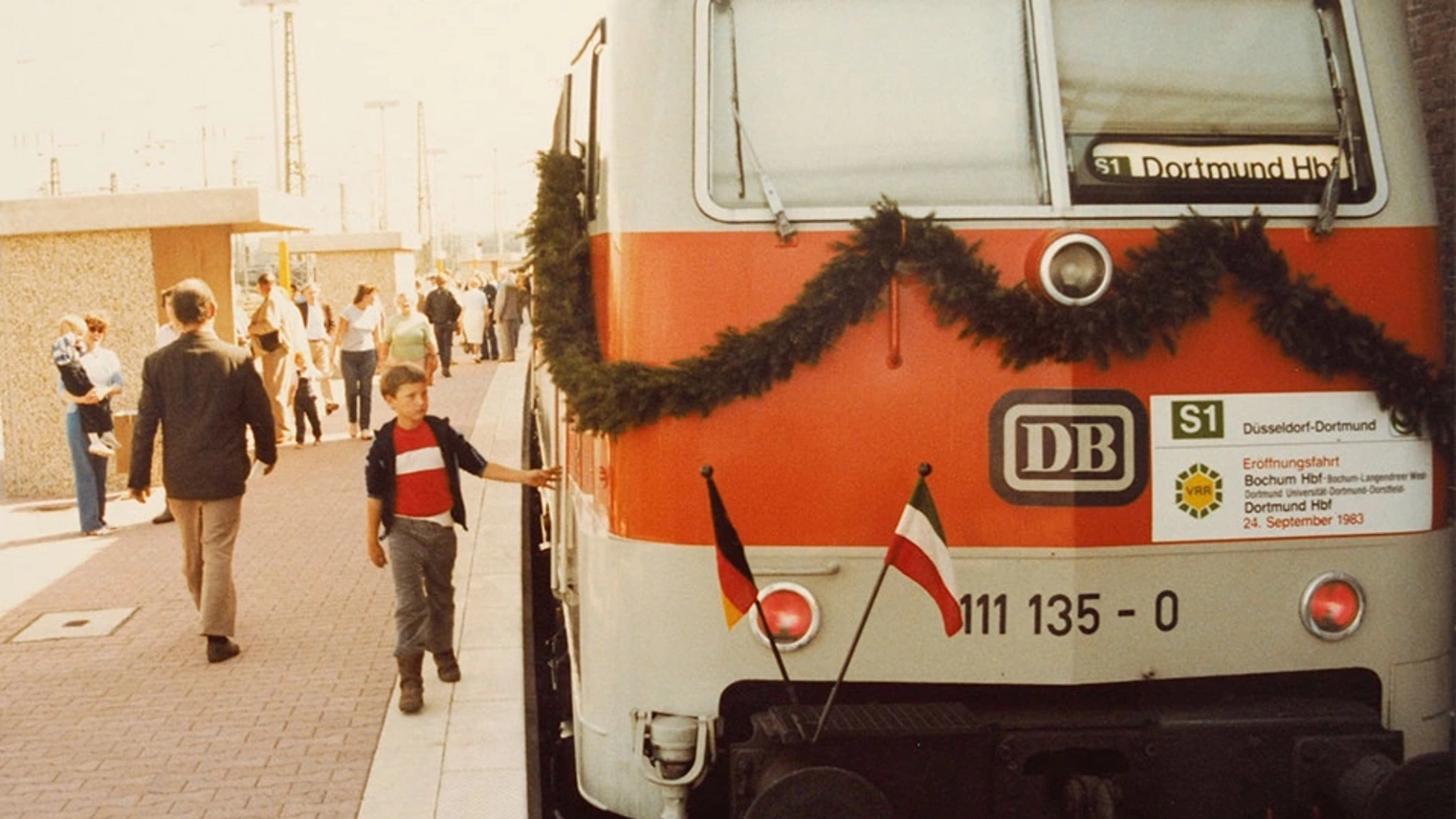 Ein alter Zug der Deutschen Bahn