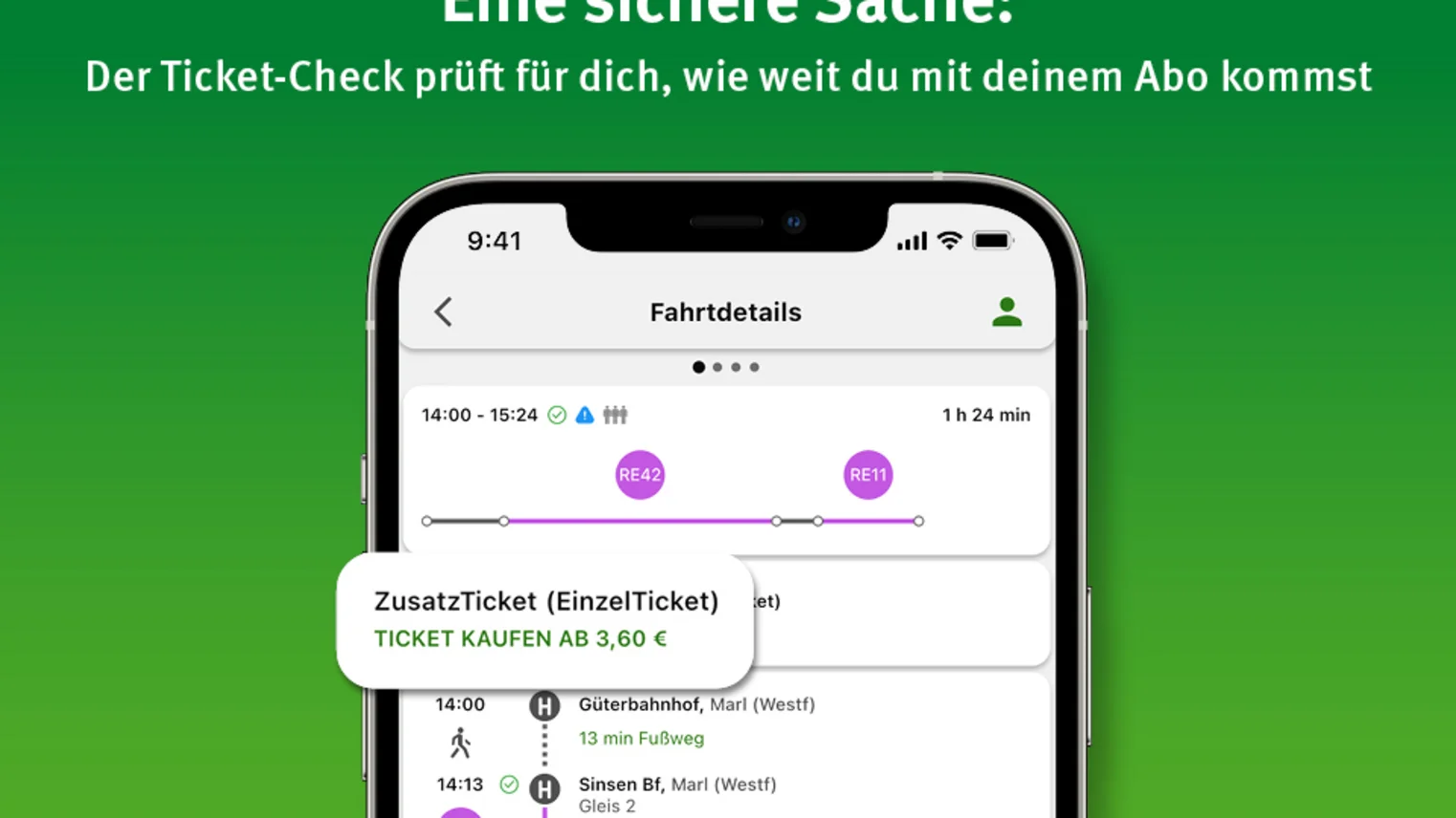Die neuen Funktionen der VRR-App die zuvor im Text beschrieben wurden