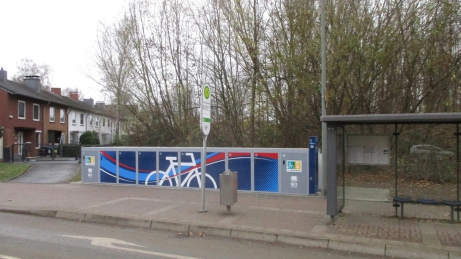 Die DeinRadschloss Anlage auf dem Castroper Hellweg in Bochum