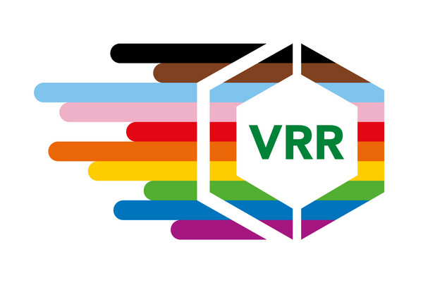 Das VRR-Logo in bunten Farben