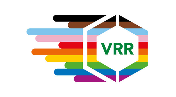 Das VRR-Logo in bunten Farben
