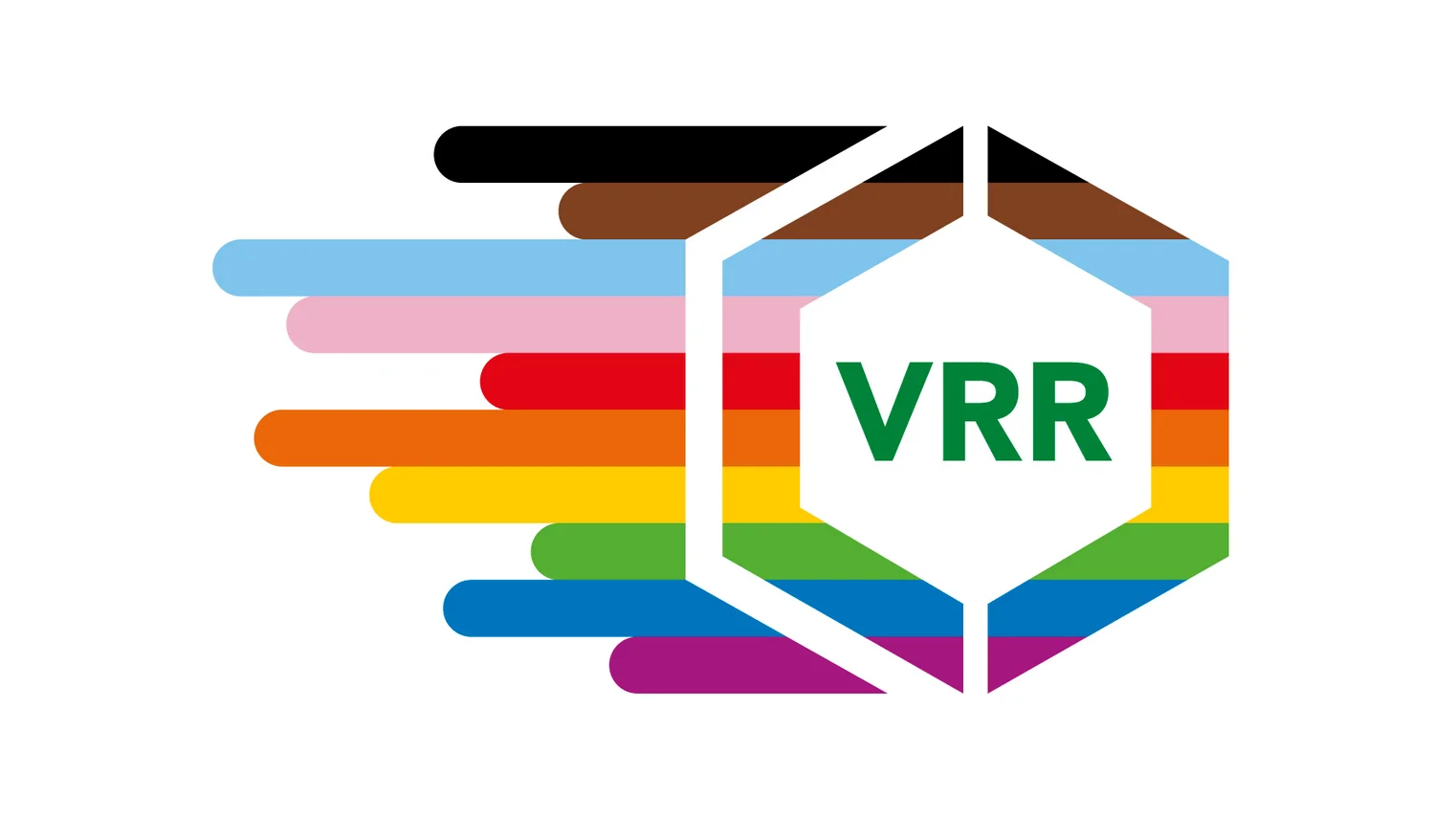 Das VRR-Logo in bunten Farben