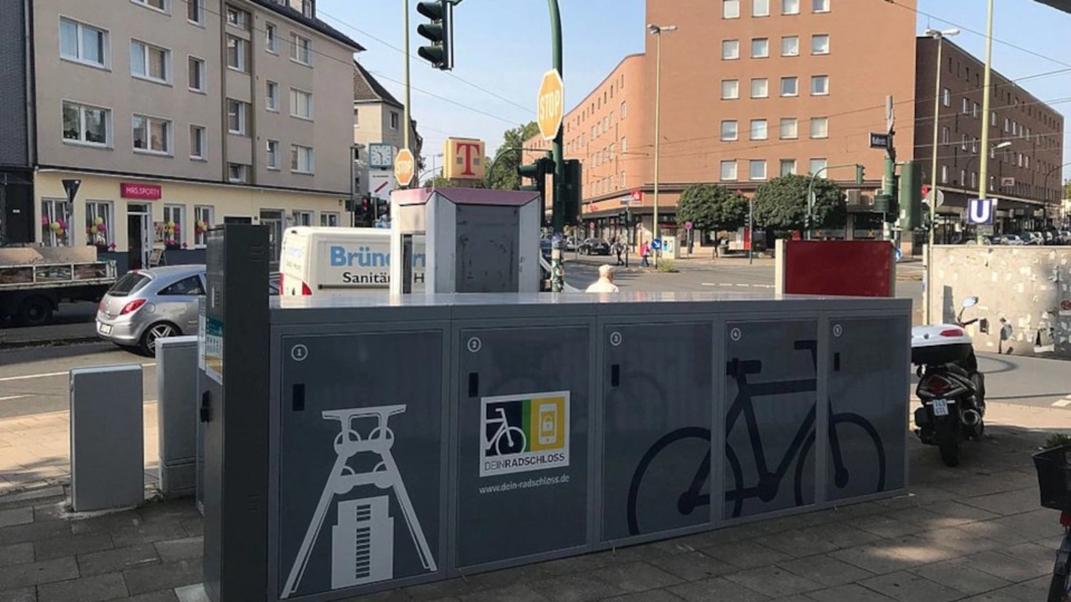 Die DeinRadschloss Anlage Gemarkenplatz Essen