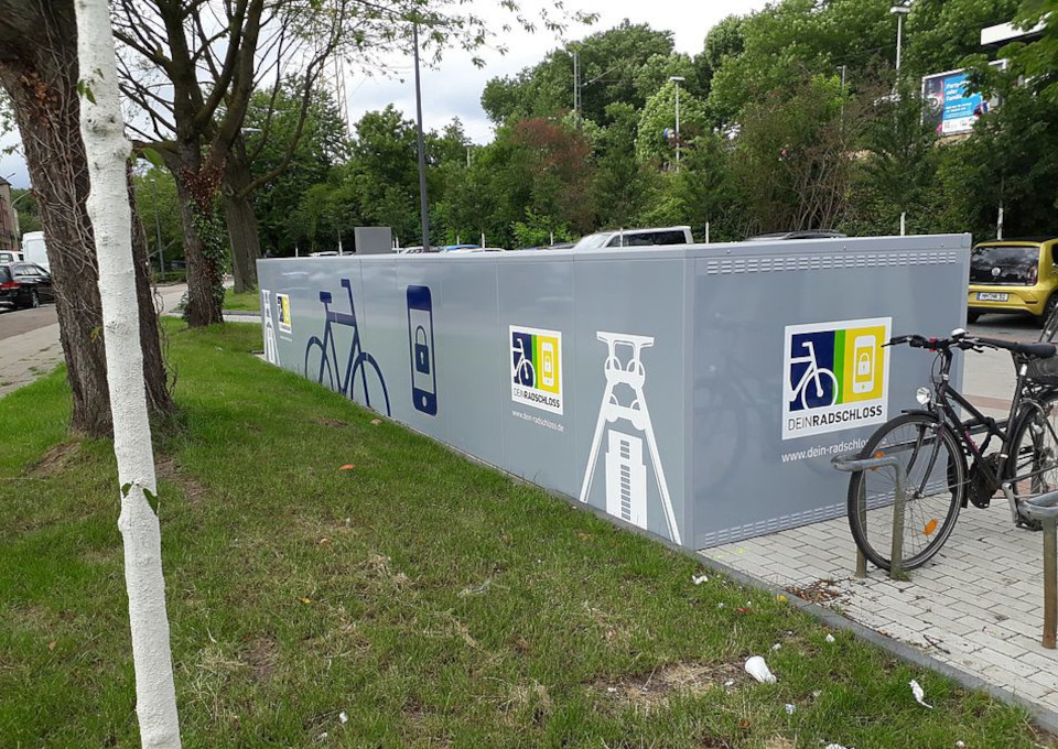 Die DeinRadschloss Anlage am Bahnhof Essen Borbeck