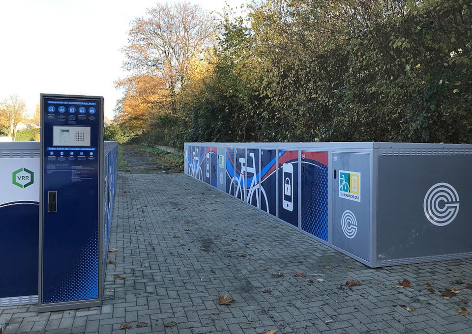 Die DeinRadschloss Anlage am Bahnhof Gelsenkirchen Buer-Nord