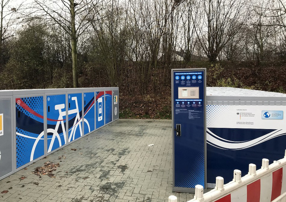 Die DeinRadschloss Anlage am Bahnhof Gelsenkirchen Hassel