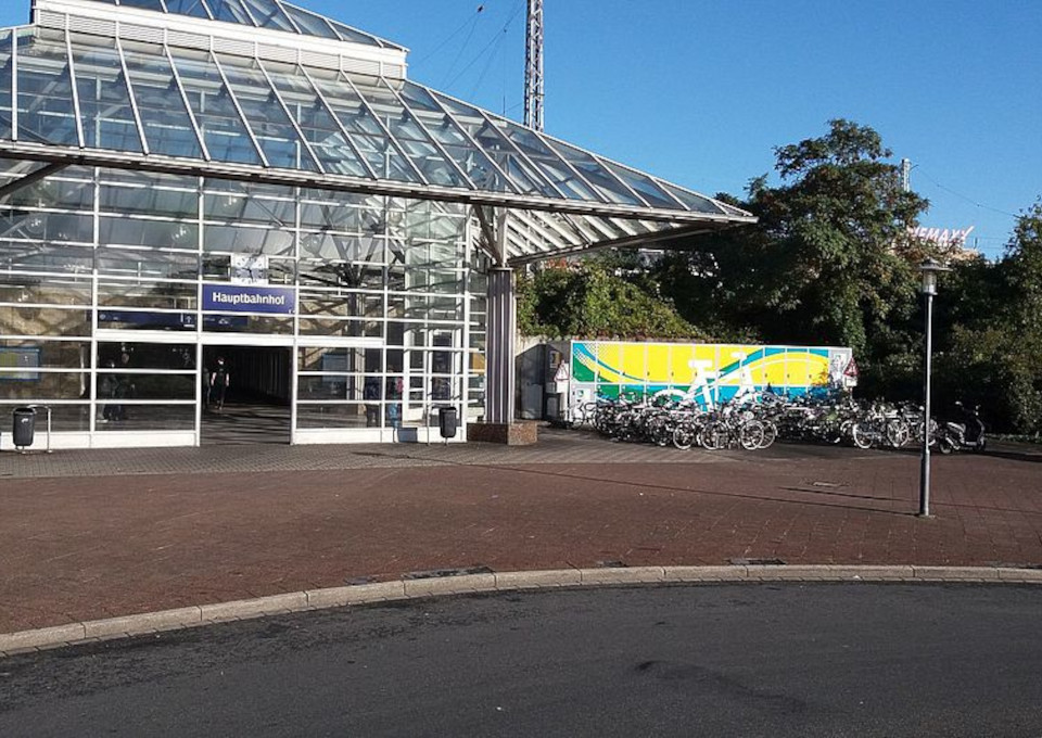 Die DeinRadschloss Anlage am Hauptbahnhof Krefeld Süd