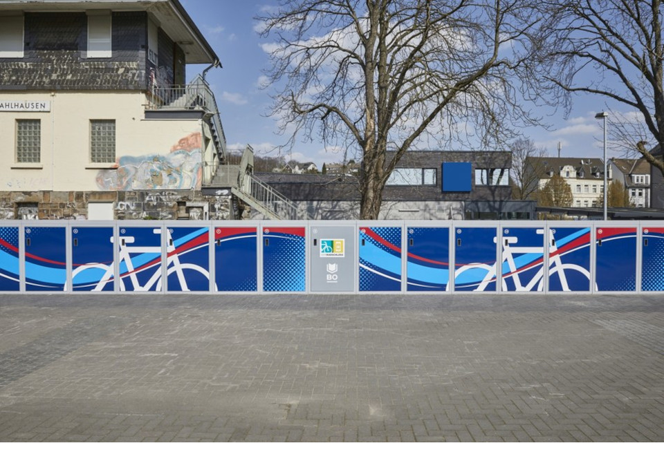 Die DeinRadschloss Anlage am Bahnhof in Bochum Dahlhausen