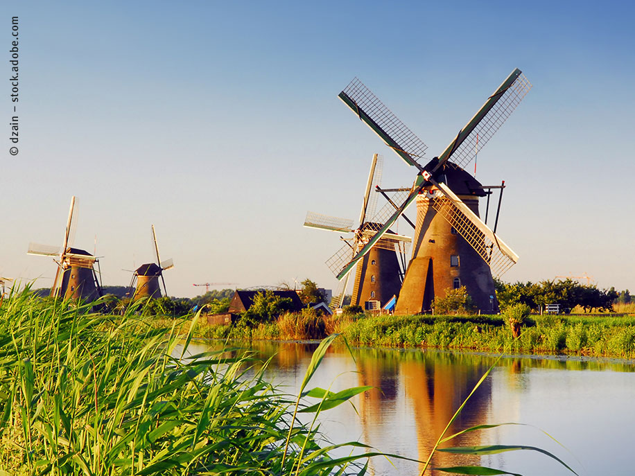 Windmills on the water