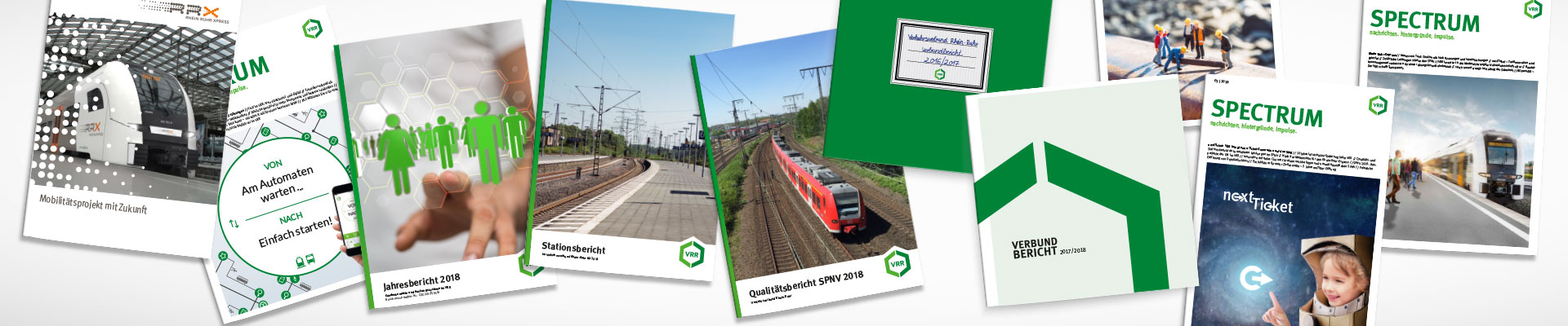 Verschiedene Publikationen rund um den VRR