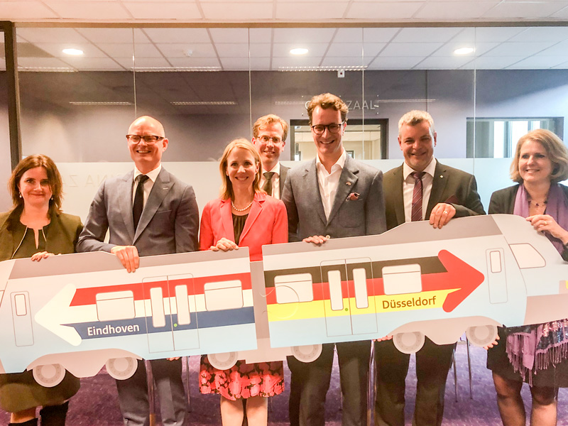 Kooperation für eine direkte Zugverbindung von Eindhoven nach Düsseldorf