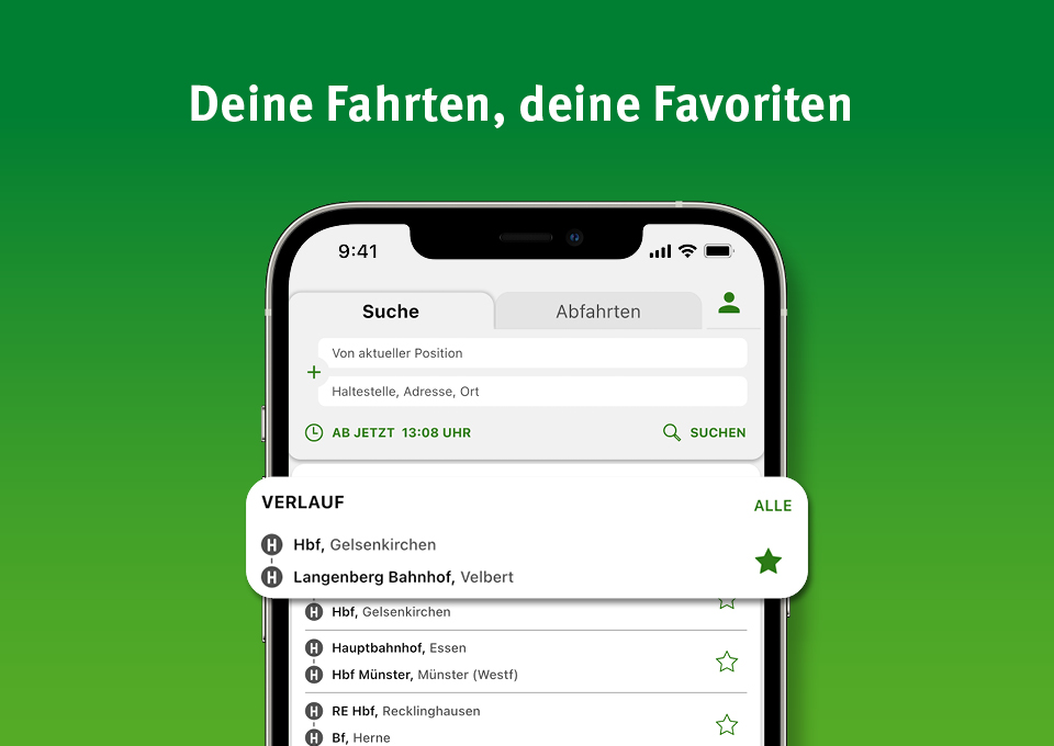 Die neuen Funktionen der VRR-App die zuvor im Text beschrieben wurden