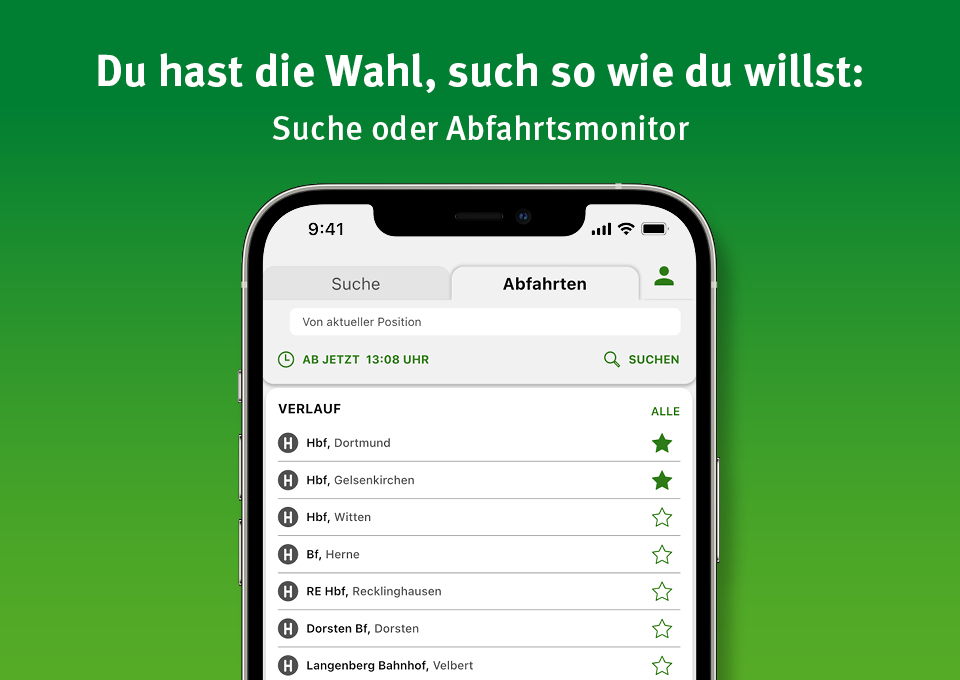 Die neuen Funktionen der VRR-App die zuvor im Text beschrieben wurden