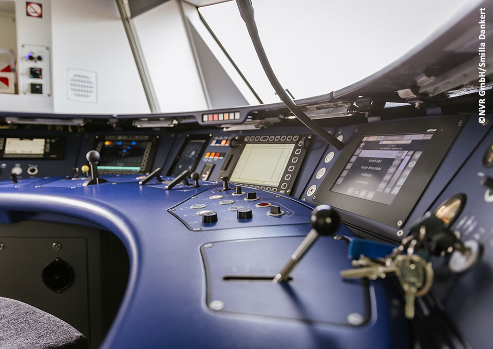 Das Cockpit einer Bahn