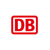 Das Unternehmenslogo von der Deutschen Bahn.