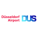 Externer LinkDas Unternehmenslogo von Düsseldorf Flughafen.