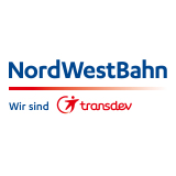 Unternehmenslogo des Eisenbahnverkehrsunternehmens NordWestBahn 
