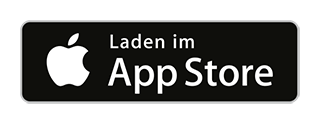 Die Grafik zeigt den Button "Laden im App Store"