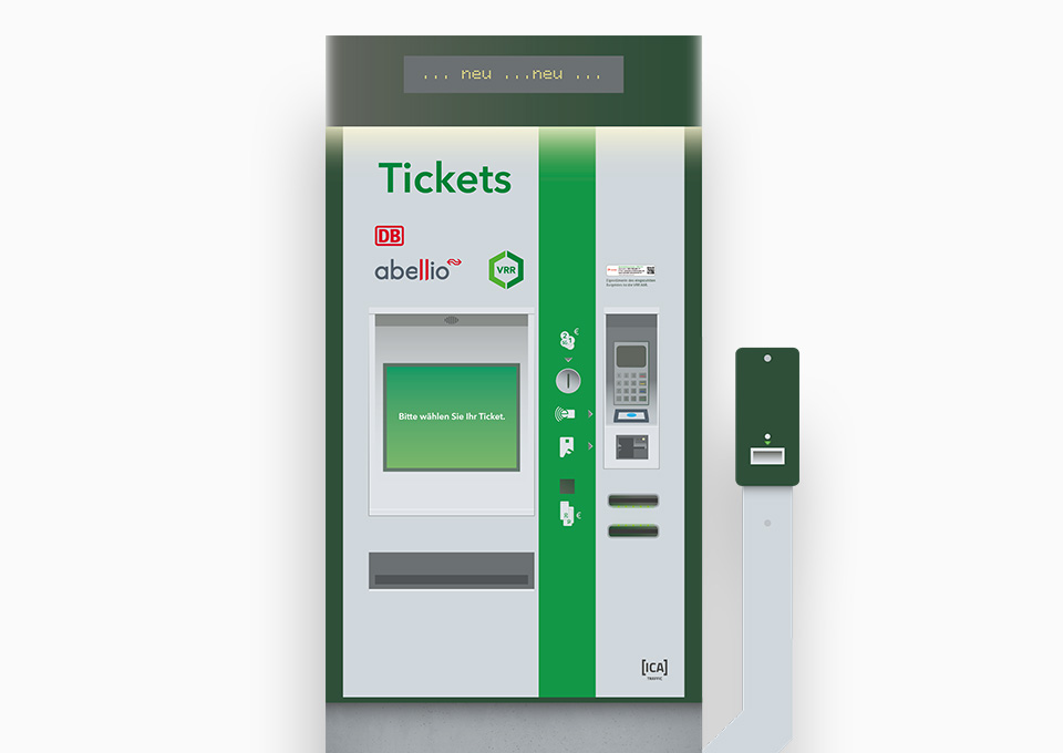 Ein Transdev/Abellio-Fahrkartenautomat