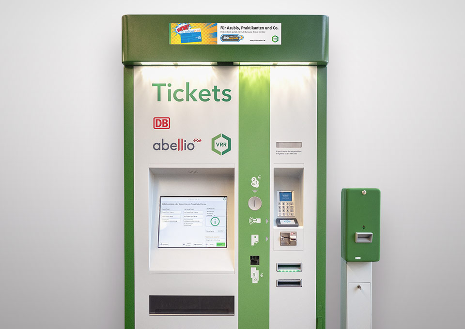 Ein neuer Transdev/Abellio-Fahrkartenautomat