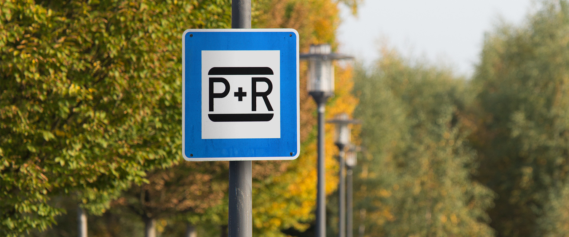 Ein Park+Ride Hinweisschild