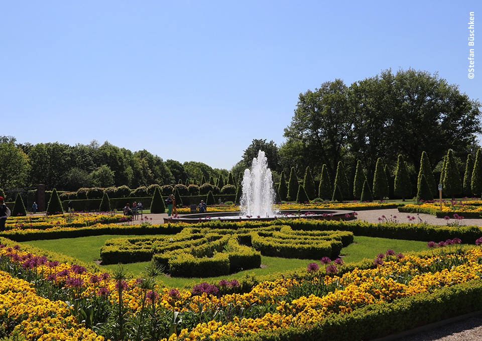 Blumenbeete auf der Landesgartenschau