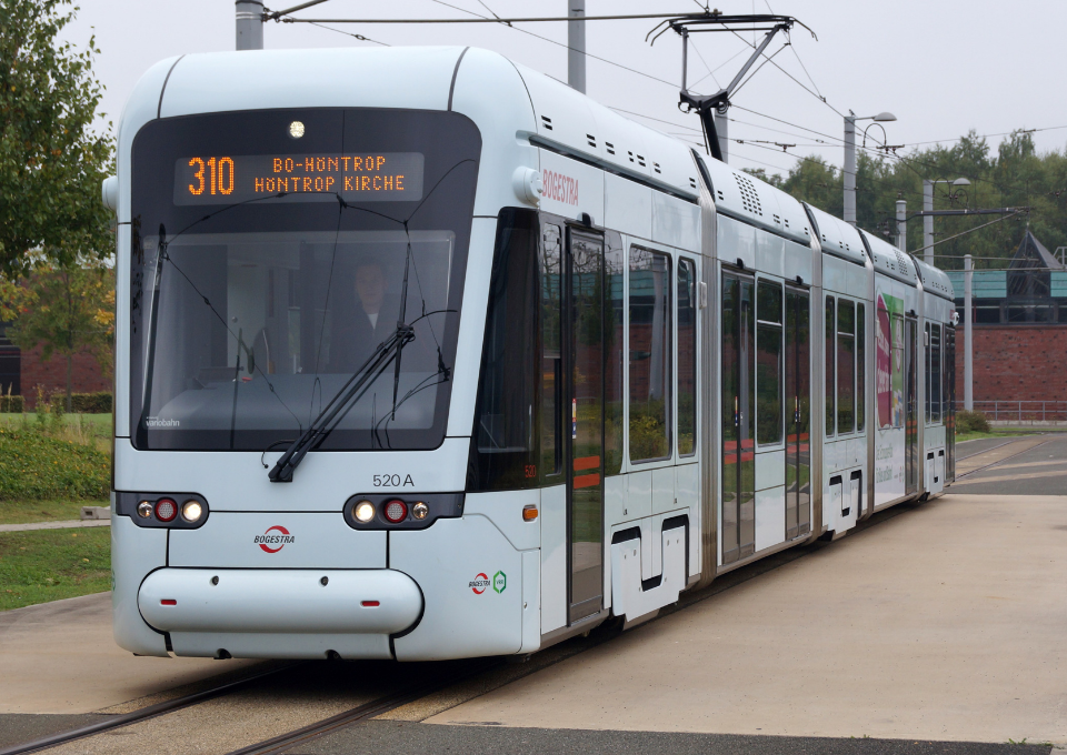 Eine Straßenbahn der Bogestra