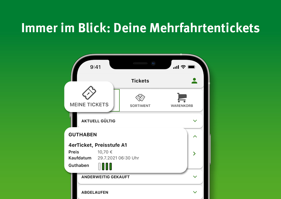 Die verschiedenen Funktionen der App