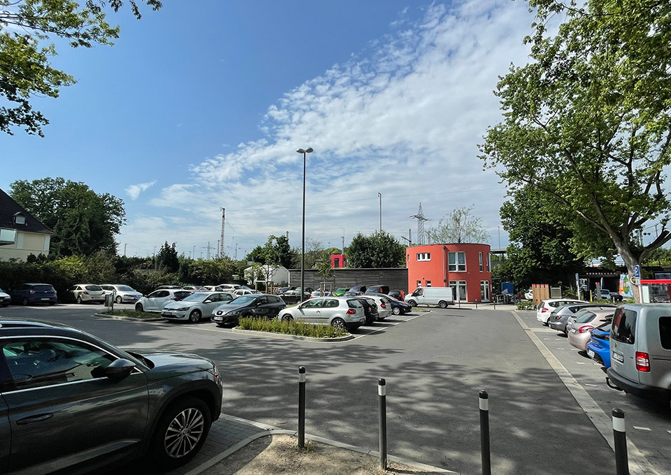 Park+Ride-Parkplatz am Bahnhof Marl-Sinsen