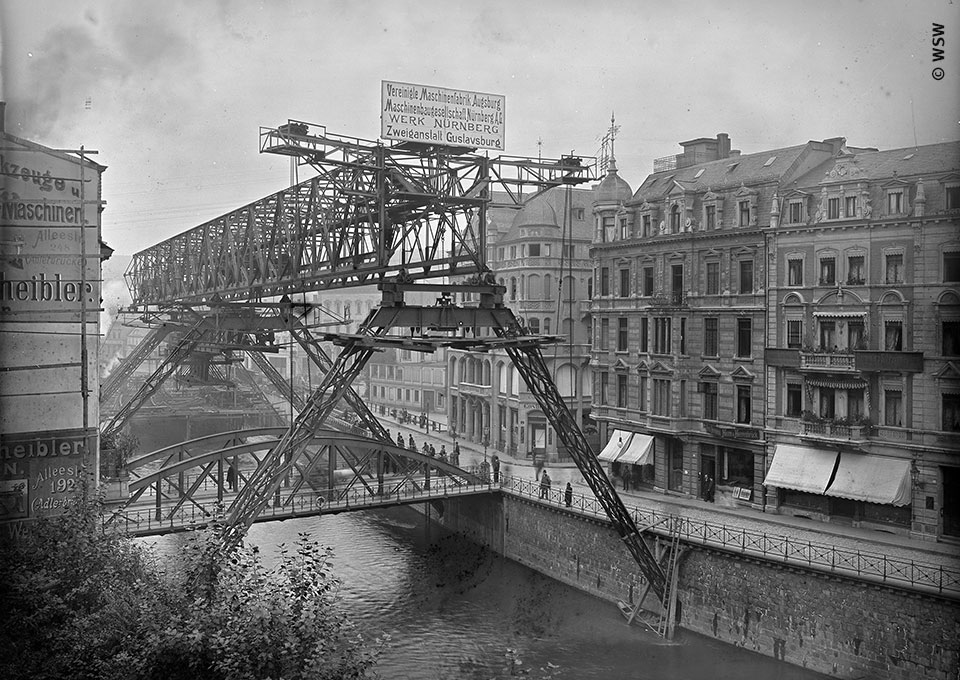 Foto aus der Zeit des Stadt- und U-Bahn-Baus