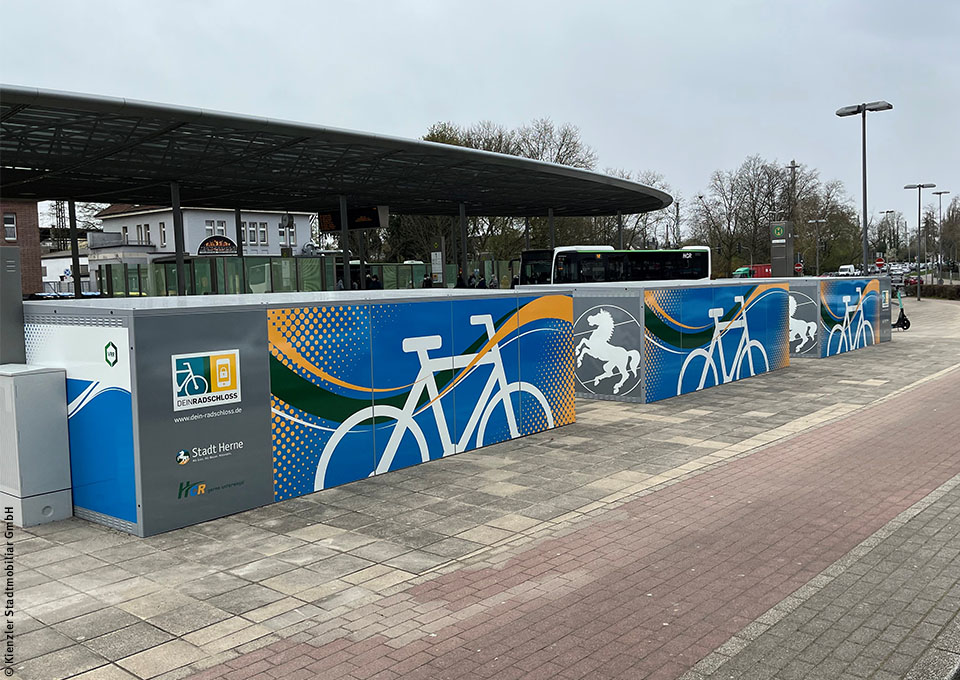 Die DeinRadschloss-Anlagen in Herne am Bahnhof