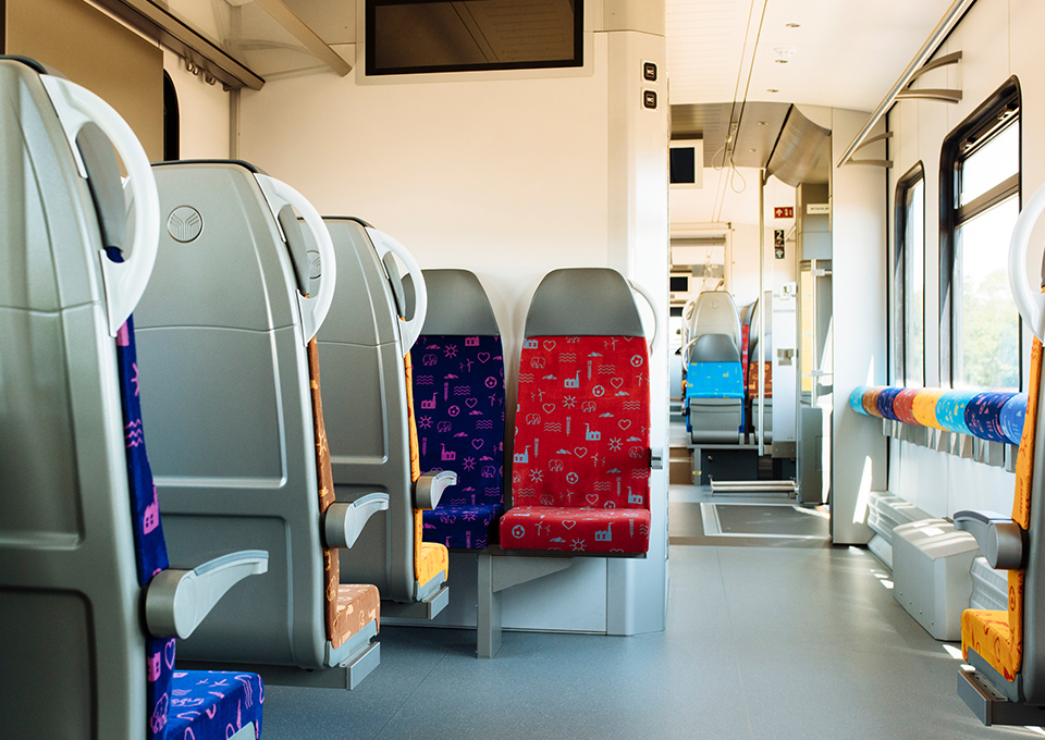 Innenraum der S-Bahn
