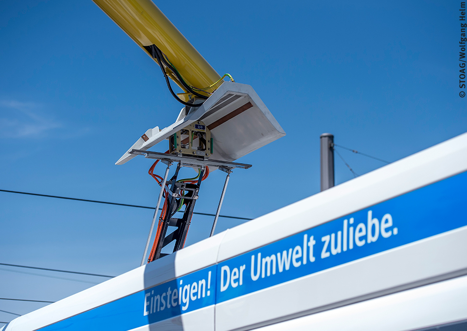 Ladeinfrastruktur für einen Elektrobus