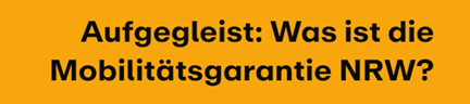 Die Überschrift der Mobilitätsgarantie auf vrr.de